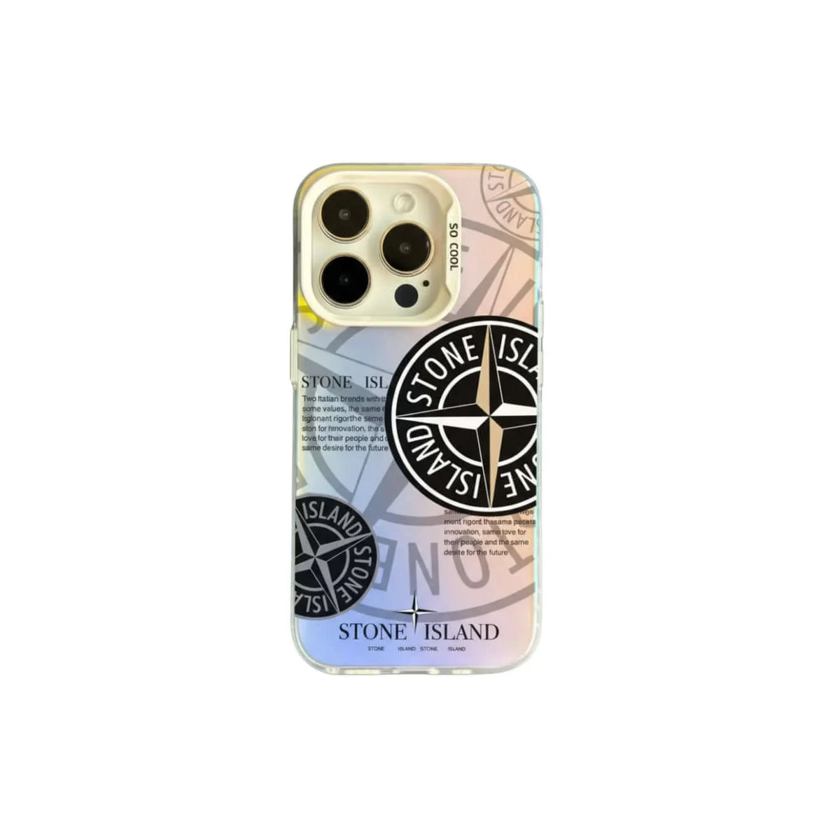 Coque Stone Island V2 - Silver